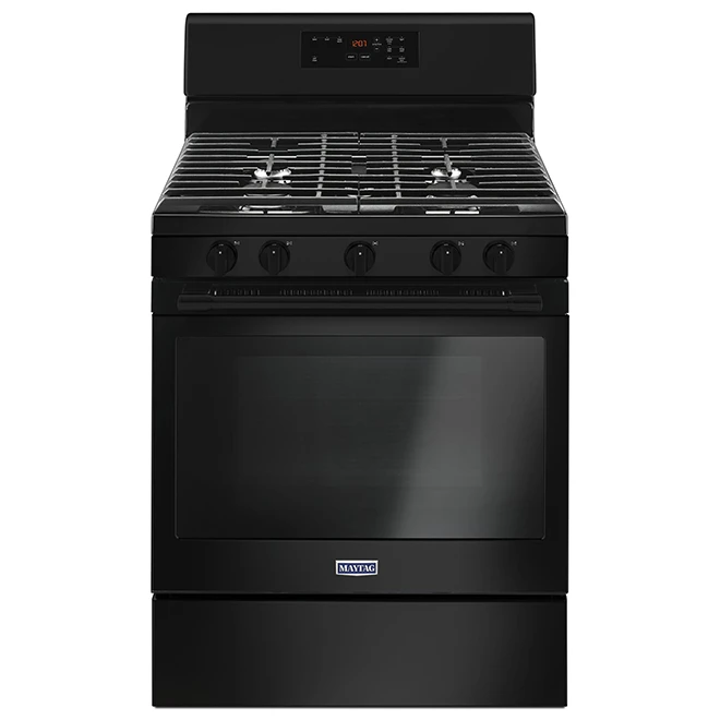 Cuisinière Autoportante Maytag à 5 Brûleurs, 30", 5 Pi³, Noir 3 Cuisinière Autoportante Maytag à 5 Brûleurs, 30", 5 Pi³, Noir