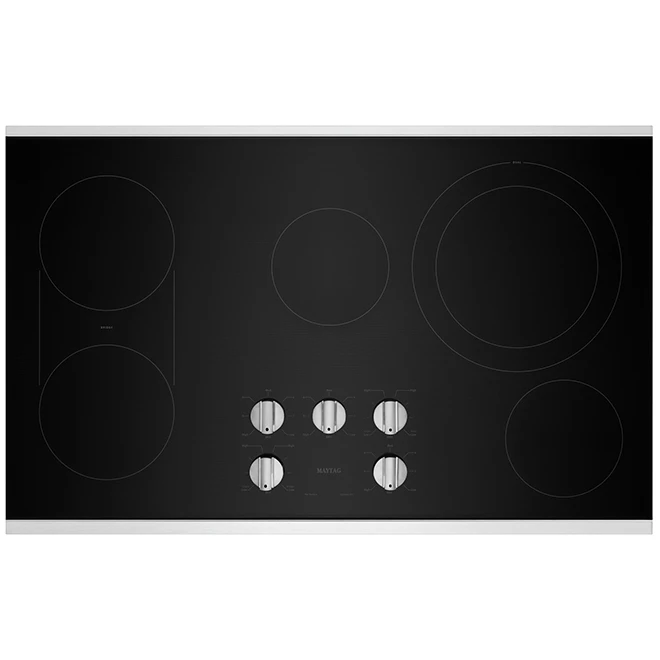 Surface De Cuisson électrique Maytag Heritage Avec Grille, 36 Po, Noire/acier Inoxydable 3 Surface De Cuisson électrique Maytag Heritage Avec Grille, 36 Po, Noire/acier Inoxydable