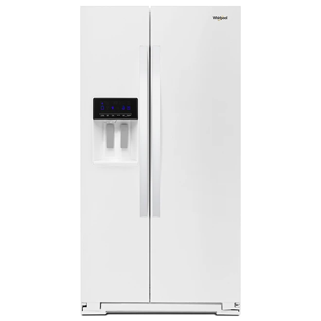Réfrigérateur Avec Portes Côte-à-côte Et Machine à Glaçons Par Whirlpool, 36 Po, 21 Pi³, Blanc 3 Réfrigérateur Avec Portes Côte-à-côte Et Machine à Glaçons Par Whirlpool, 36 Po, 21 Pi³, Blanc