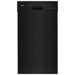Whirlpool Lave-vaisselle Compact Encastré, 18'', Noir