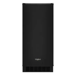 Machine à Glaçons Whirlpool, Technologie De Glace Transparente, 15 Po, Noir, Capacité De 25 Lb