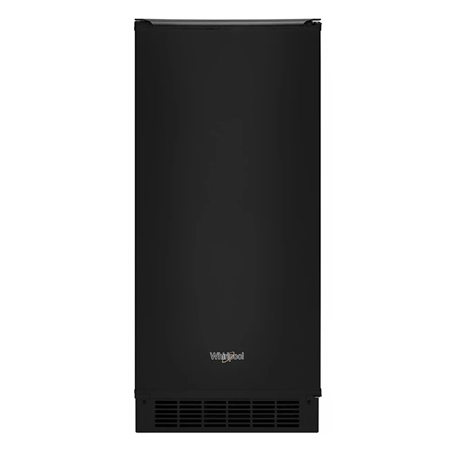 Machine à Glaçons Whirlpool, Technologie De Glace Transparente, 15 Po, Noir, Capacité De 25 Lb 3 Machine à Glaçons Whirlpool, Technologie De Glace Transparente, 15 Po, Noir, Capacité De 25 Lb