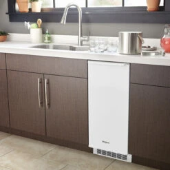 Machine à Glaçons Whirlpool, Technologie De Glace Transparente, 15 Po, Blanc, Capacité De 25 Lb -Outsunnies Boutique 30006377c L