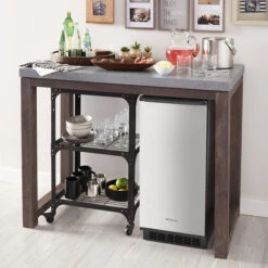 Machine à Glaçons Whirlpool, Technologie De Glace Transparente, 15 Po, Acier Inoxydable, Capacité De 25 Lb -Outsunnies Boutique 30006378d L