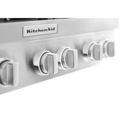 KitchenAid Table De Cuisson Encastrée à Gaz, 6 Brûleurs, 36po, Inox -Outsunnies Boutique 30006408c L