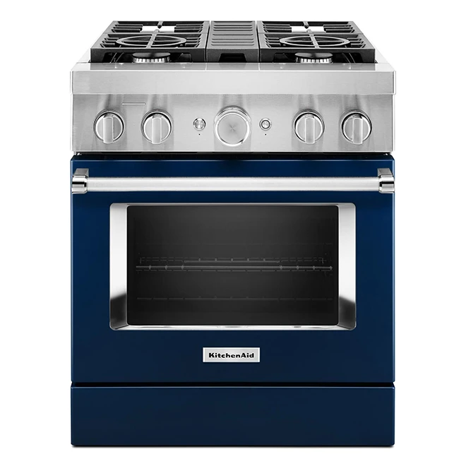 Cuisinière Biénergie Intelligente KitchenAid, Encastrée, Noir Impérial, 4 Brûleurs 3 Cuisinière Biénergie Intelligente KitchenAid, Encastrée, Noir Impérial, 4 Brûleurs