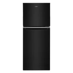 Réfrigérateur à Congélateur Supérieur Whirlpool Noir De 24 Po, 11,6 Pi³