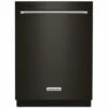 Lave-vaisselle KitchenAid Avec Système ProWash, 24", Inox Noir -Outsunnies Boutique 30006539 L