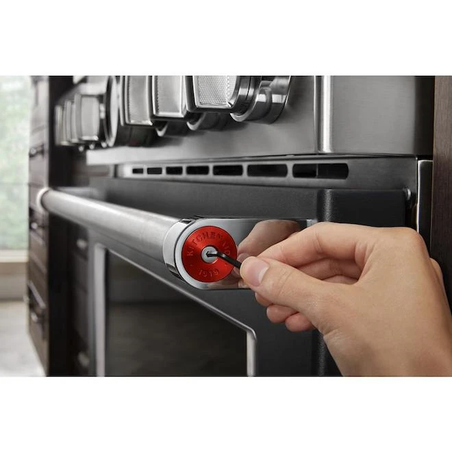 Ensemble De Médaillons Rouges Pour Poignée De Cuisinière Style Commercial KitchenAid, Aluminium, Paquet De 2 5 Ensemble De Médaillons Rouges Pour Poignée De Cuisinière Style Commercial KitchenAid, Aluminium, Paquet De 2 – Image 3