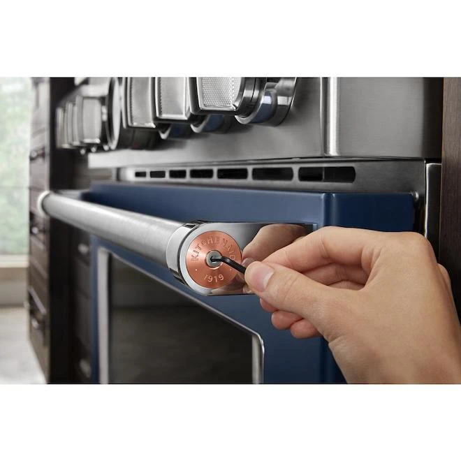 Ensemble De 2 Médaillons Cuivrés Pour Poignée De Cuisinière Style Commercial KitchenAid, Aluminium 4 Ensemble De 2 Médaillons Cuivrés Pour Poignée De Cuisinière Style Commercial KitchenAid, Aluminium – Image 2