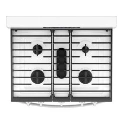 Whirlpool Cuisinière à Gaz Autoportante 5-en-1 Blanche Whirpool, 5 Pi³, Friture à L'air -Outsunnies Boutique 30006716b L