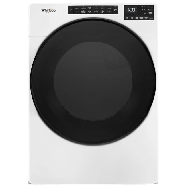 Sécheuse électrique Whirlpool, Antifroissement, 7,4 Pi³, Blanc 3 Sécheuse électrique Whirlpool, Antifroissement, 7,4 Pi³, Blanc
