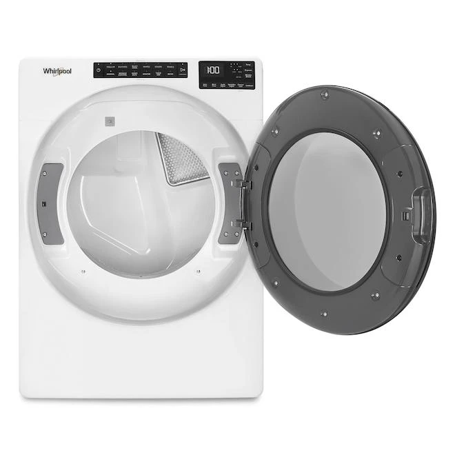 Sécheuse électrique Whirlpool, Antifroissement, 7,4 Pi³, Blanc 4 Sécheuse électrique Whirlpool, Antifroissement, 7,4 Pi³, Blanc – Image 2