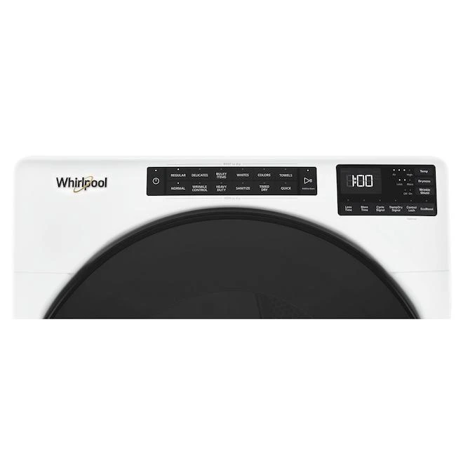 Sécheuse électrique Whirlpool, Antifroissement, 7,4 Pi³, Blanc 6 Sécheuse électrique Whirlpool, Antifroissement, 7,4 Pi³, Blanc – Image 4