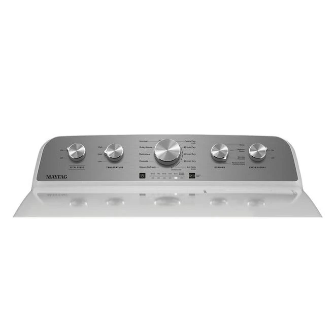 Sécheuse Au Gaz à Battant Réversible Avec Des Cycles Améliorés Par La Vapeur , Maytag 7pi3, Portable, Ventilée (blanche) 5 Sécheuse Au Gaz à Battant Réversible Avec Des Cycles Améliorés Par La Vapeur , Maytag 7pi3, Portable, Ventilée (blanche) – Image 3