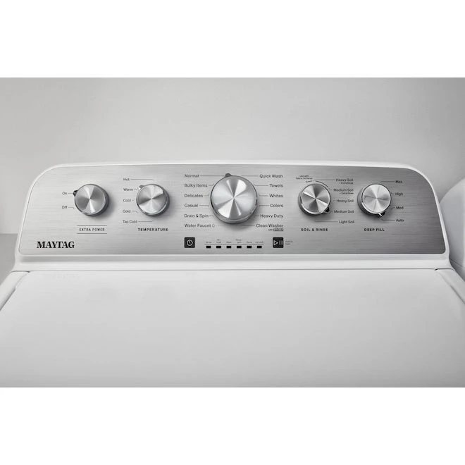 Laveuse Maytag à Chargement Vertical, Haute Efficacité, 5,2 Pi³, Blanc 6 Laveuse Maytag à Chargement Vertical, Haute Efficacité, 5,2 Pi³, Blanc – Image 4