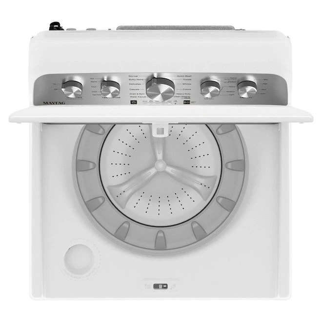 Laveuse Maytag à Chargement Vertical, Haute Efficacité, 5,2 Pi³, Blanc 7 Laveuse Maytag à Chargement Vertical, Haute Efficacité, 5,2 Pi³, Blanc – Image 5