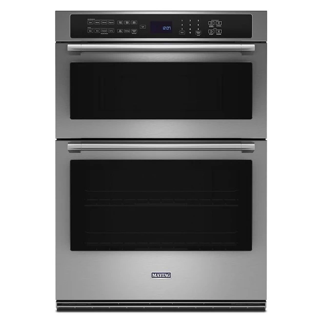 Four Mural à Convection Et Micro-ondes De 30 Po Avec Friteuse à Air Et Panier Maytag, 6,4 Pi Cu 3 Four Mural à Convection Et Micro-ondes De 30 Po Avec Friteuse à Air Et Panier Maytag, 6,4 Pi Cu