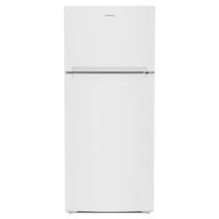 Whirlpool Réfrigérateur à Congélateur Supérieur Pleine Profondeur 28 Po Amana, Blanc, 16,6 Pi³, Tablettes Grillagées, Lampes DEL