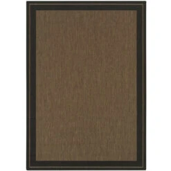 Tapis Intérieur/extérieur New Heaven De Allen + Roth Brun Et Noir De 8 Pi X 10 Pi