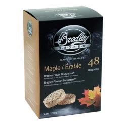 Briquettes De Bois Bradley Pour Fumoir, Bois D'érable, Paquet De 48