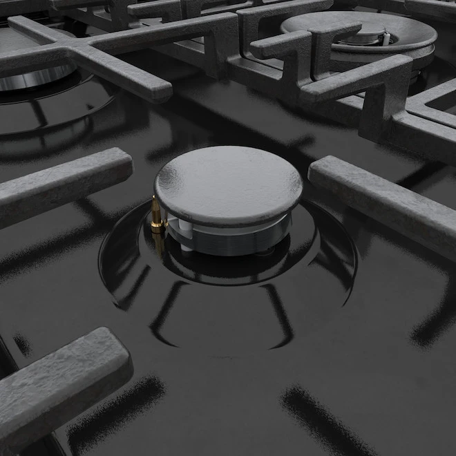 Cuisinière Au Gaz Autoportante Bosch, Série 800, 5 Brûleurs, 30 Po, Acier Inoxydable 7 Cuisinière Au Gaz Autoportante Bosch, Série 800, 5 Brûleurs, 30 Po, Acier Inoxydable – Image 5