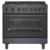 Cuisinière Au Gaz Autoportante Bosch, Série 800, 6 Brûleurs, 36 Po, Acier Inoxydable Noir -Outsunnies Boutique 30855277 L