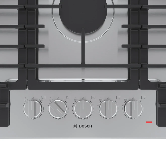 Surface De Cuisson Au Gaz De 36 Po Série 500 De Bosch, 5 Brûleurs, Acier Inoxydable 4 Surface De Cuisson Au Gaz De 36 Po Série 500 De Bosch, 5 Brûleurs, Acier Inoxydable – Image 2