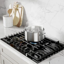 Surface De Cuisson Au Gaz De 30 Po Série 800 De Bosch, 5 Brûleurs, Porcelaine Noire 11 Surface De Cuisson Au Gaz De 30 Po Série 800 De Bosch, 5 Brûleurs, Porcelaine Noire -Outsunnies Boutique 30855327e L