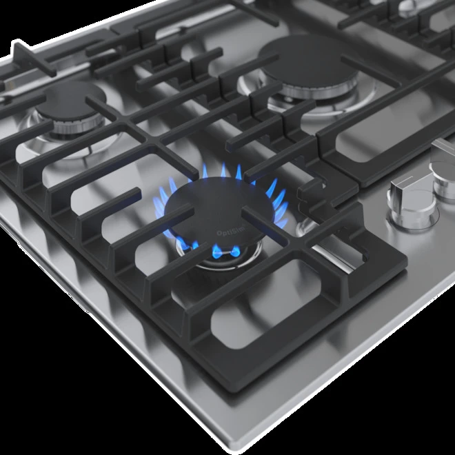 Surface De Cuisson Au Gaz De 30 Po Série 500 De Bosch, 5 Brûleurs, Acier Inoxydable 5 Surface De Cuisson Au Gaz De 30 Po Série 500 De Bosch, 5 Brûleurs, Acier Inoxydable – Image 3