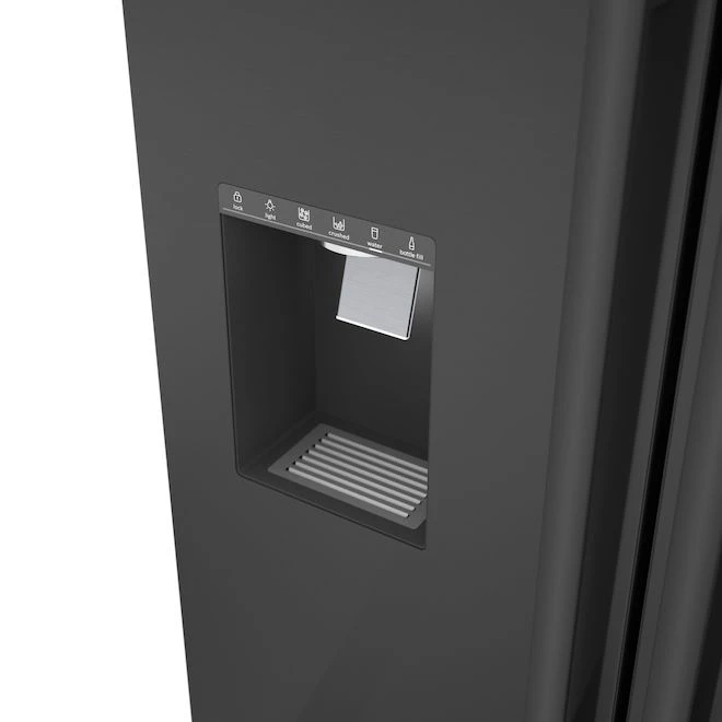 Réfrigérateur à Portes Françaises Bosch 500 Series De 26 Pi³, Avec Machine à Glaçons (inox Noir) 5 Réfrigérateur à Portes Françaises Bosch 500 Series De 26 Pi³, Avec Machine à Glaçons (inox Noir) – Image 3