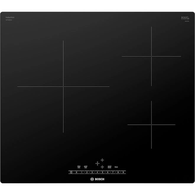 Surface De Cuisson à Induction Bosch 24 Po 3 éléments Noir 3 Surface De Cuisson à Induction Bosch 24 Po 3 éléments Noir