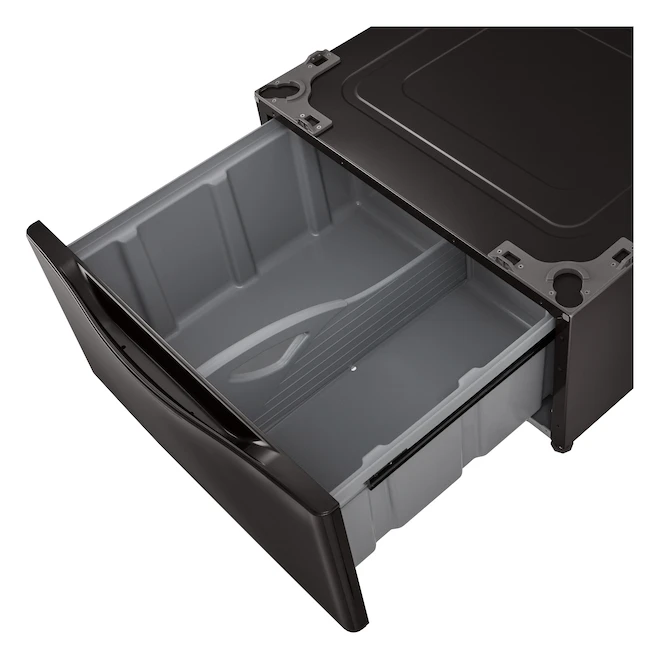 Piédestal Pour Laveuse LG 27 Po Avec Tiroir En Acier Noir 4 Piédestal Pour Laveuse LG 27 Po Avec Tiroir En Acier Noir – Image 2