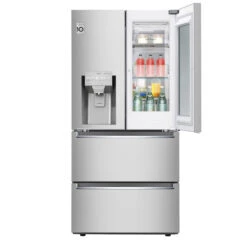 Réfrigerateur à 4 Portes De 33 Po Par LG, 18 Pi³, Acier Inoxydable, Avec InstaView Et Porte Dans La Porte -Outsunnies Boutique 30895320d L