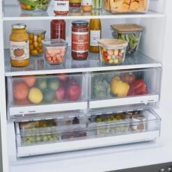 Réfrigerateur à Congélateur Inférieur De 33 Po Par LG, 25,5 Pi³, Acier Inoxydable -Outsunnies Boutique 30895334b L