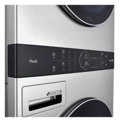 Centre De Buanderie Laveuse/sécheuse à Chargement Frontal WashTower Par LG Studio, 5,8 Pi³/7,4 Pi³, Acier Inoxydable -Outsunnies Boutique 30895354c L