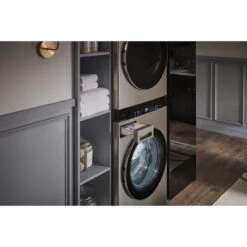 Centre De Buanderie Laveuse/sécheuse à Chargement Frontal WashTower Par LG Studio, 5,8 Pi³/7,4 Pi³, Acier Inoxydable -Outsunnies Boutique 30895354e L