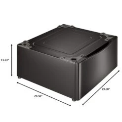 Piédestal LG Pour Laveuse/sécheuse De 29 Po (acier Inoxydable Noir) -Outsunnies Boutique 30895360e L