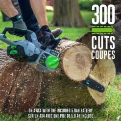 Scie à Chaîne Sans Fil EGO 18 Po, Moteur Sans Balais, 56 V (batterie Et Chargeur Inclus) -Outsunnies Boutique 32165017d L