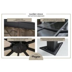 Gazebo Penguin 12 'x 16' Gazebo En Gris -Outsunnies Boutique 330000420 AlternateImage3 l