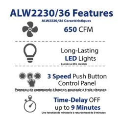 Hotte Murale En T, 480 PCM, 36" 10 Hotte Murale En T, 480 PCM, 36" -Outsunnies Boutique 330008665 AlternateImage3 l