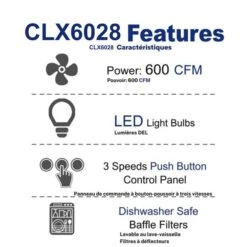 Hotte Encastrée Cyclone, 580 PCM, 28", Acier Inoxydable -Outsunnies Boutique 330008672 AlternateImage3 l