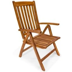 Chaise D'extérieur Pliante En Teck Par All Things Cedar 24 Po X 26 Po X 42 Po -Outsunnies Boutique 330033799 AlternateImage4 l