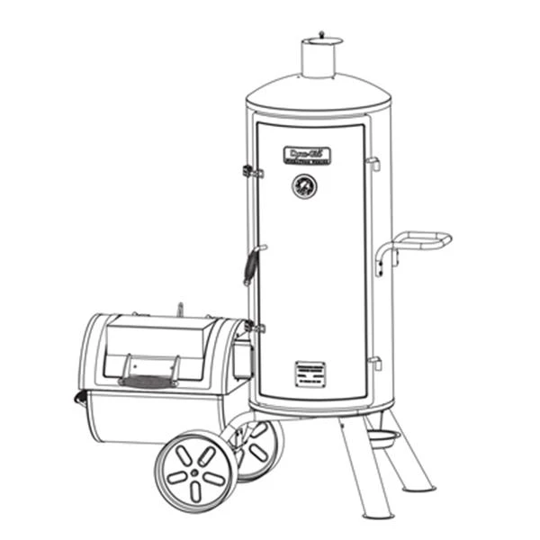 Fumoir Vertical Et Barbecue Au Charbon Dyna-Glo, Noir 4 Fumoir Vertical Et Barbecue Au Charbon Dyna-Glo, Noir – Image 2
