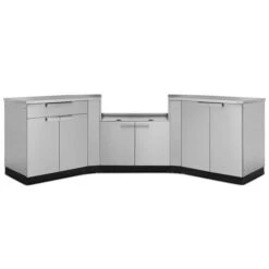Armoires Avec Comptoir Pour Cuisine Extérieure, 6 Pièces
