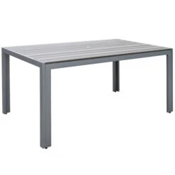 Table Gallant Pour La Terrasse, Gris, 29"x59" De CorLiving