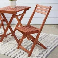Vifah Malibu Outdoor 3-Piece Wood Bistro Set -Outsunnies Boutique 330589744 AlternateImage4 l