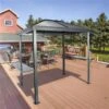 Abri Pour Barbecue En Aluminium Ventura, 5' X 8', Noir Charbon