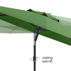 CorLiving Parasol De Patio Inclinable De 10 Pieds Résistant Aux UV Et Au Vent En Vert Forêt 11 CorLiving Parasol De Patio Inclinable De 10 Pieds Résistant Aux UV Et Au Vent En Vert Forêt -Outsunnies Boutique 330608000 AlternateImage4 l