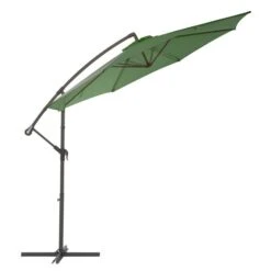 CorLiving Parasol De Terrasse Déporté Résistant Aux UV De 9,5 Pi En Vert Forêt -Outsunnies Boutique 330608036 AlternateImage2 l